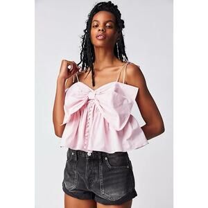 Selkie Pink Bow Top Sacre Coeur Tank Pink M